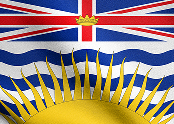 The flag of British Columbia