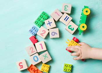 A child playing with blocks