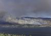 A wildfire in near Peachland, British Columbia