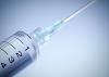 A hypodermic syringe